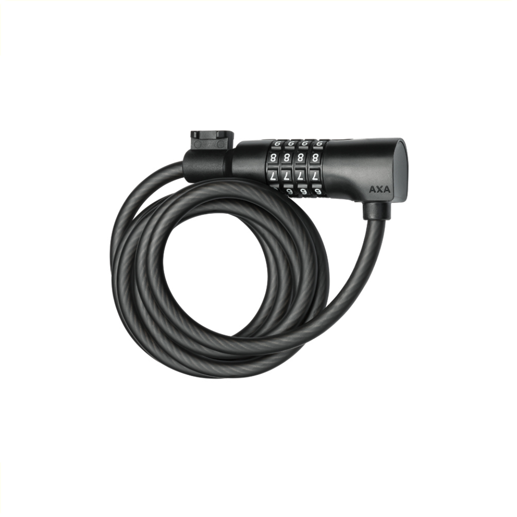 Axa Resolute C8-180 kabelslot met cijfercode Zwart