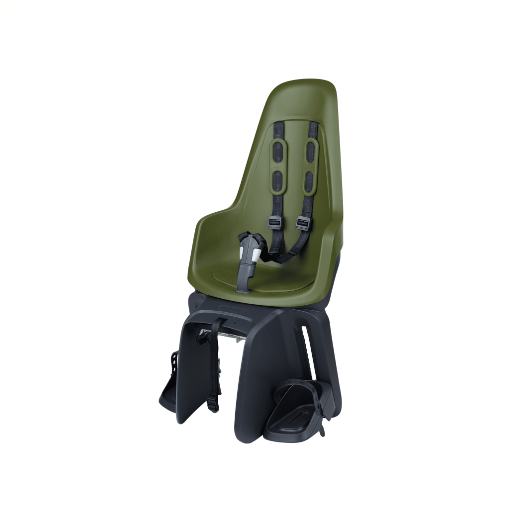 Bobike One achterzitje, drager  montage. Kleur Olive green