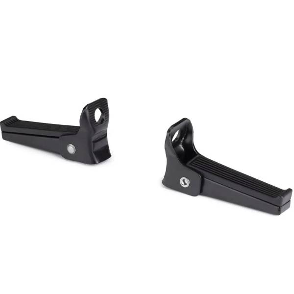 Bobike voetsteunen 1118. Opklapbaar. Montage op as zwart