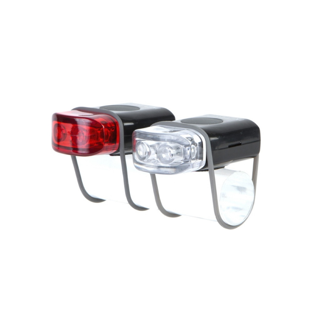 IkziLight mini LED-set met siliconen strap, zwart Batterij