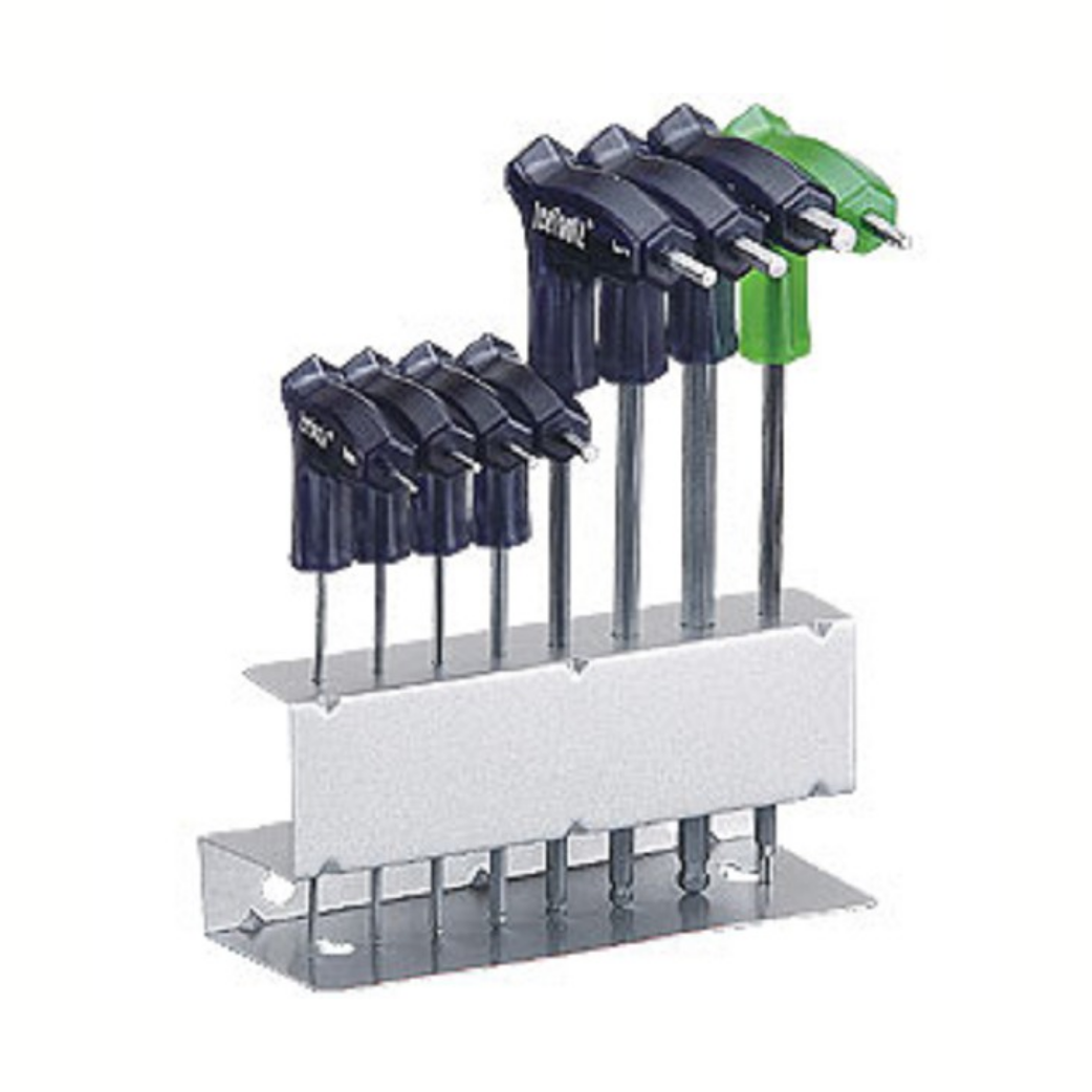 IceToolz inbussleutel Twinhead + kogelkop, 8 delig