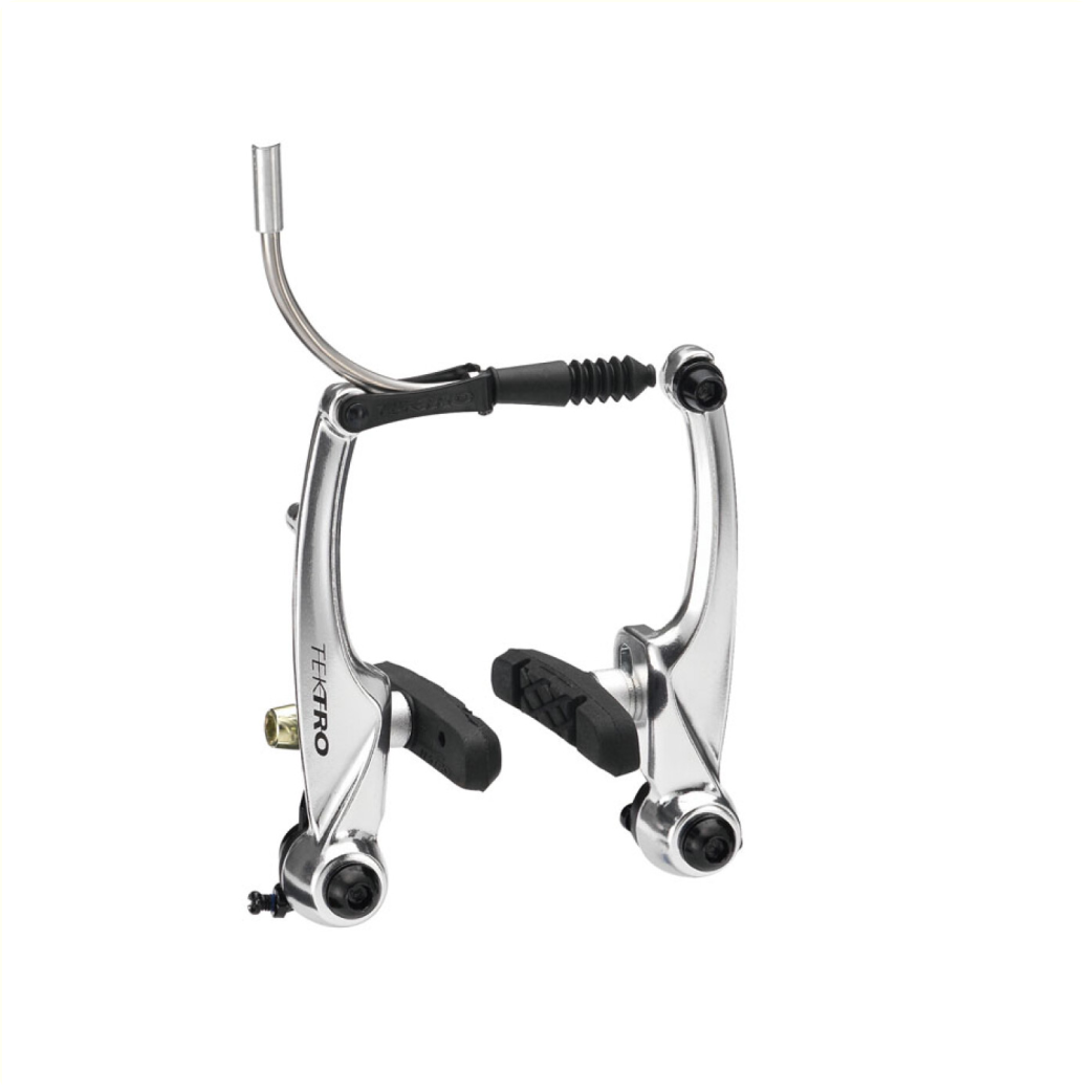 Tektro remset V-brake M530 + remblok, zilver