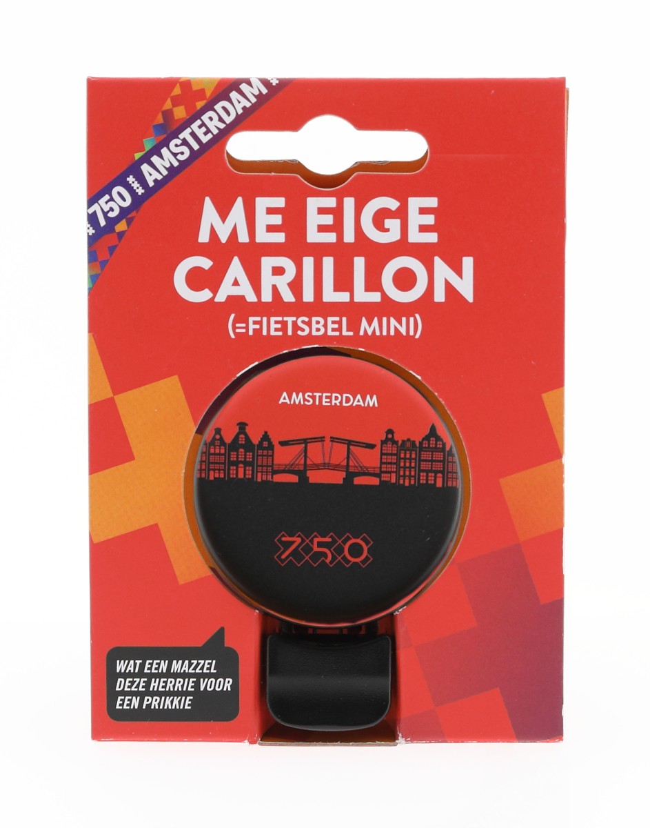 Bel ding-dong 60mm Me Eige Carillon met silhouet Mokum