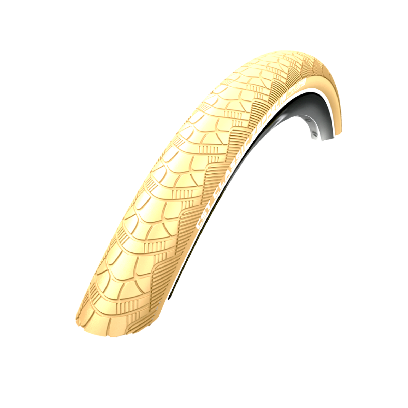 CST Zeppelin (1mm anti-lek) Creme met reflectie.   26x1.75, ETRTO 47-559