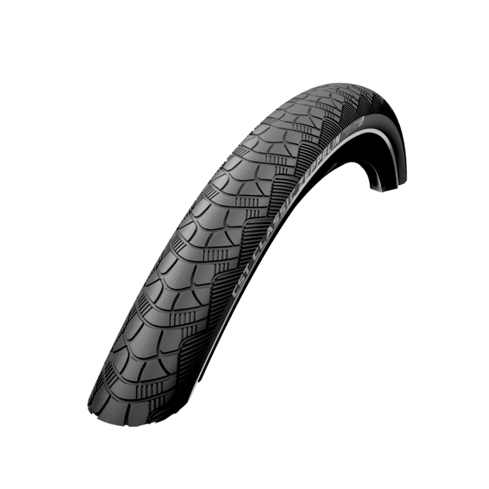 CST Zeppelin (1mm anti-lek) zwart met reflectie. 28x1.75, ETRTO 47-622