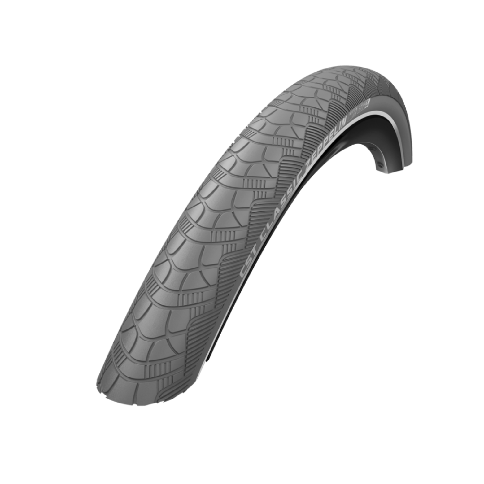 CST Zeppelin (1mm anti-lek) Grijs met reflectie.  28x2.00, ETRTO 50-622