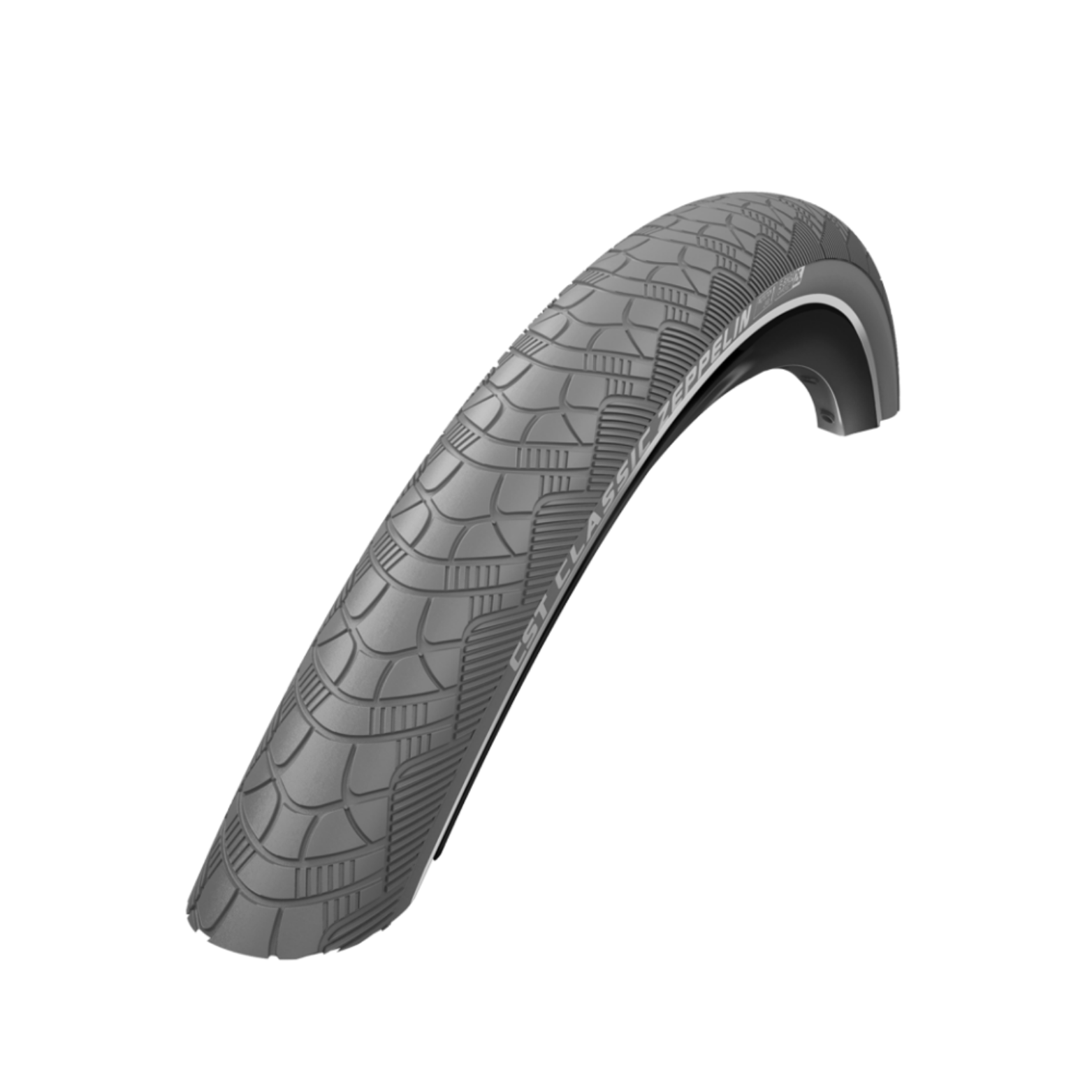 CST Zeppelin (1mm anti-lek) Grijs met reflectie. 28x1.75, ETRTO 47-622