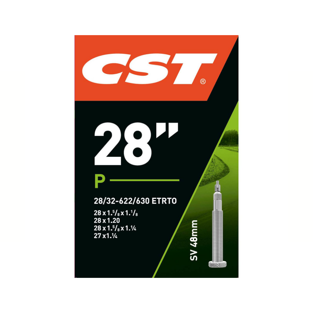 CST binnenband 28x1 5/8X 1 1/8, ETRTO  28/32-622/630, Ventiel Presta/Frans 48mm