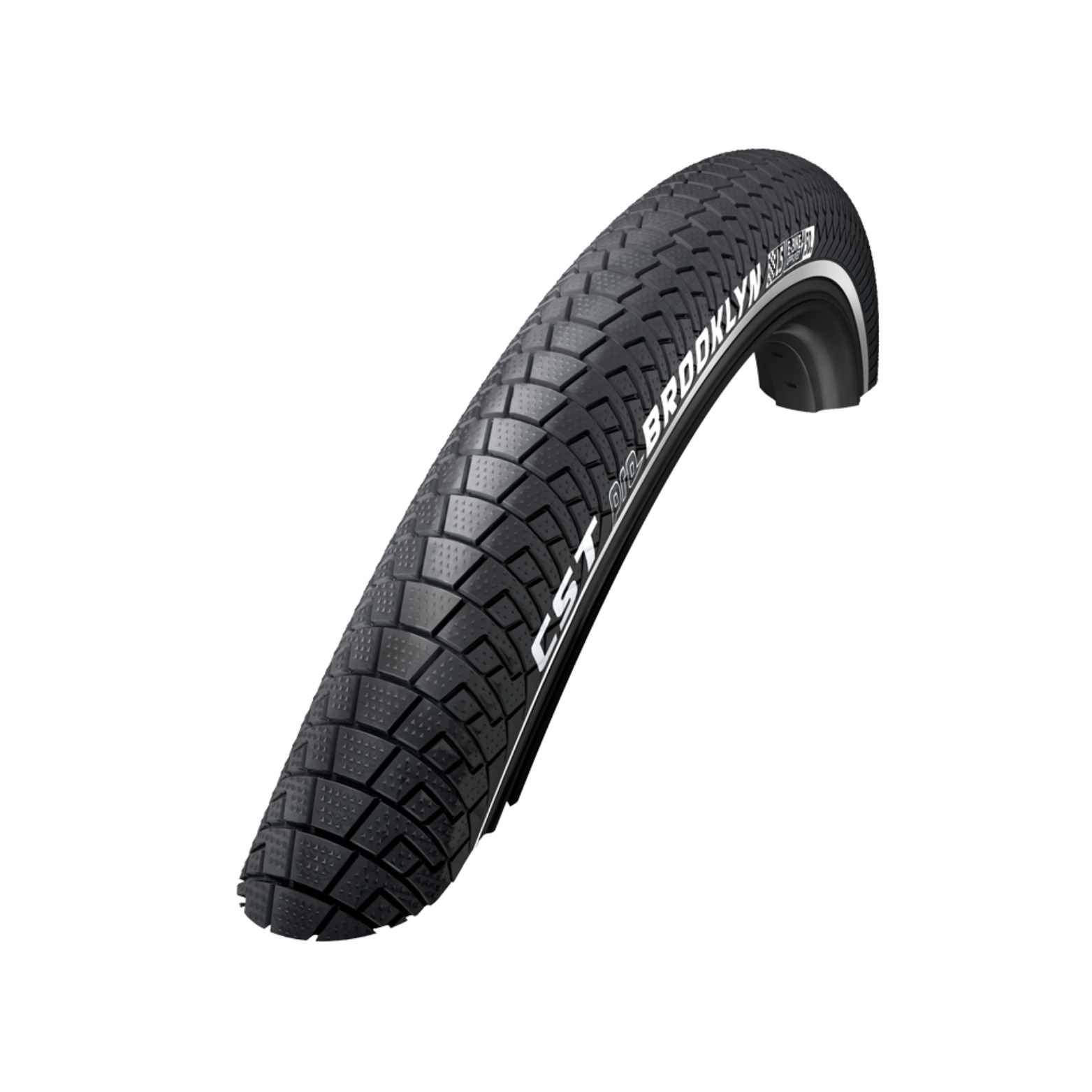 CST Brooklyn Pro zwart (2mm anti-lek).met zijrelfectie, 26x2.15 ETRTO 55-559