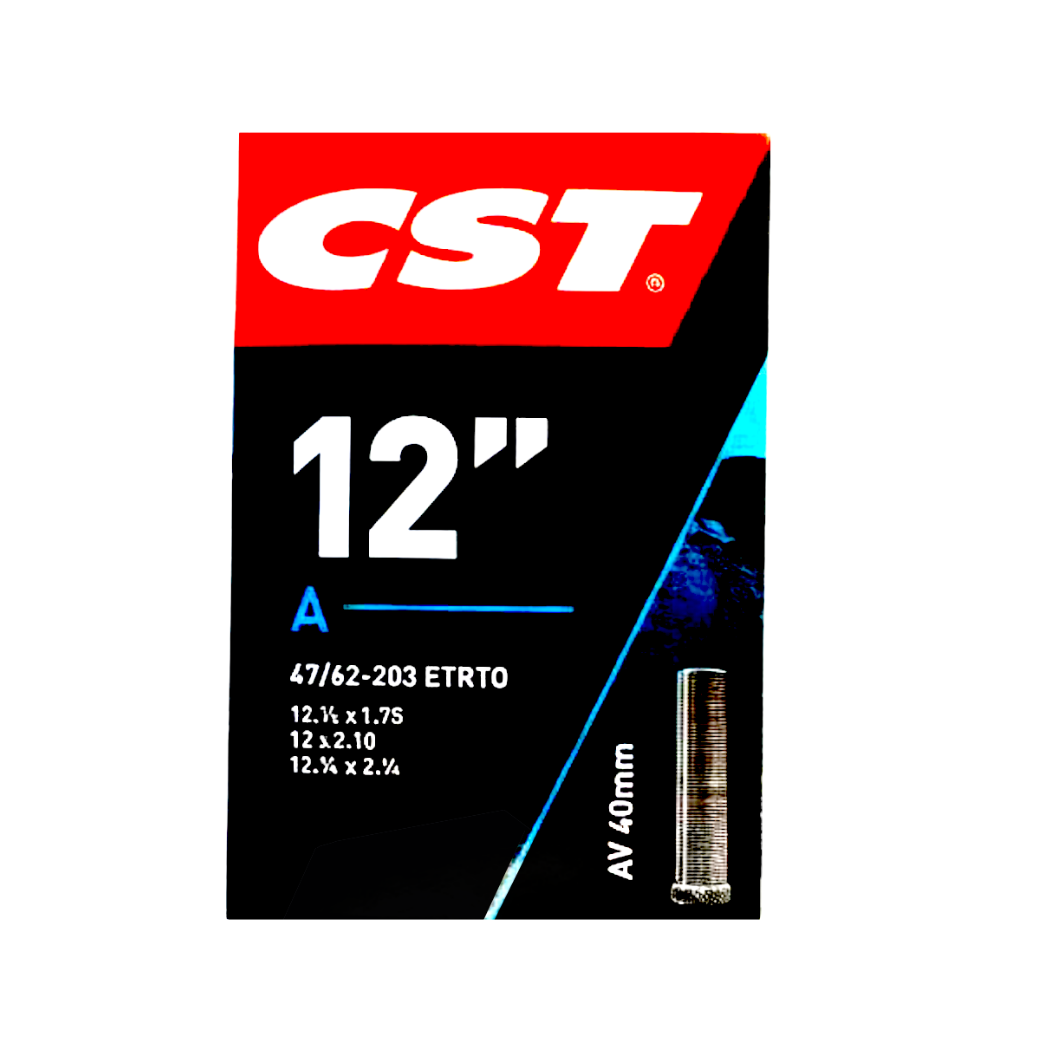 CST  Binnenband 12x1.75/2.35 ETRTO 47/62-203, Ventiel: Auto/schrader 40mm