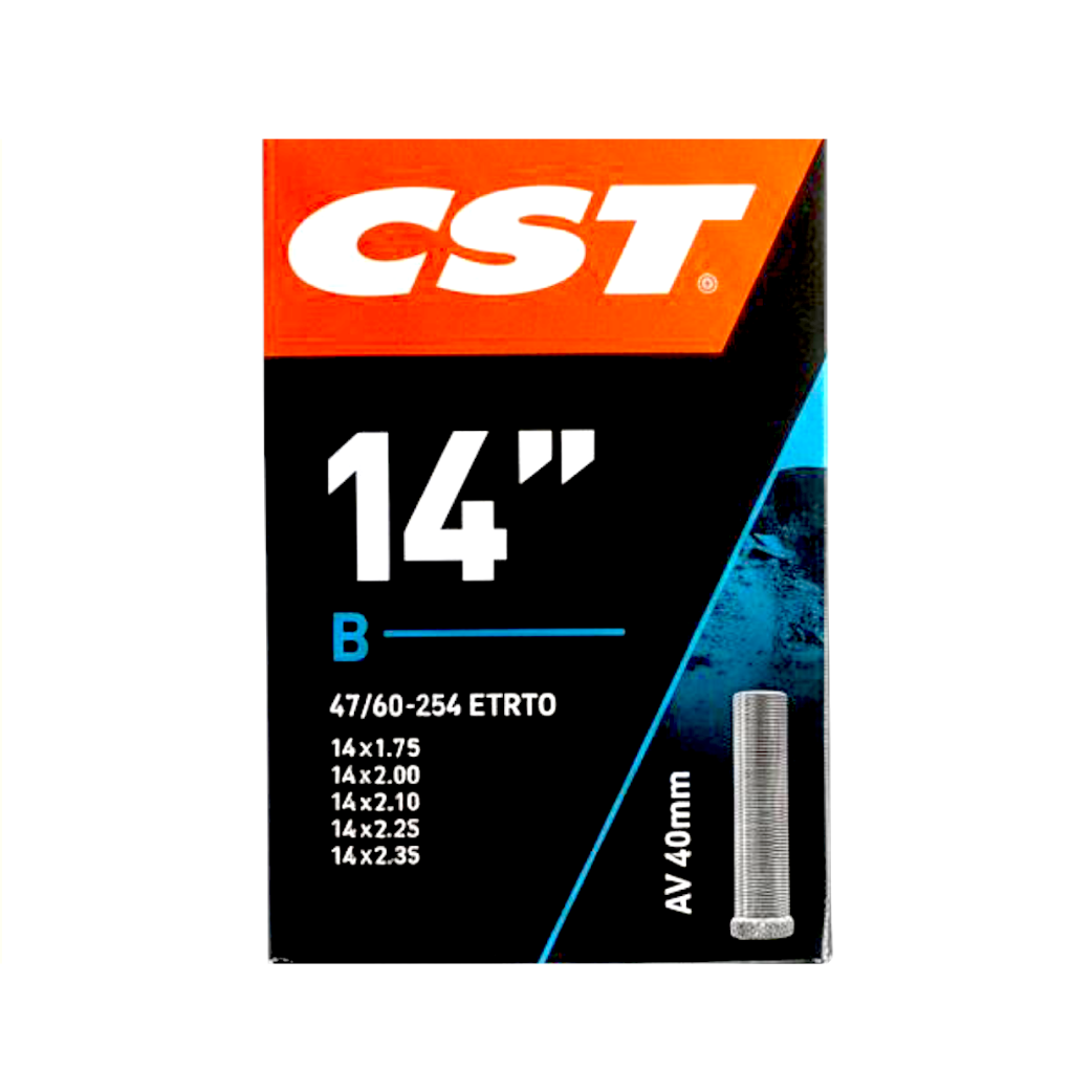 CST  Binnenband 14x1.75/2.35 ETRTO 47/62-254, Ventiel: Auto/schrader 40mm