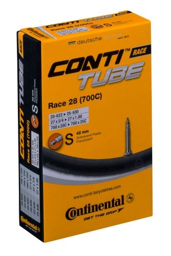 Continental Race 28 binnenband, 28x1 , ETRTO 20/25-622/630, 42mm frans/sclaverand ventiel