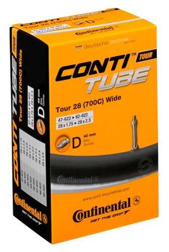 Continental Tour 28 Wide binnenband, 28x1.75/2.5 , ETRTO 47/62-622, 40mm Hollands ventiel