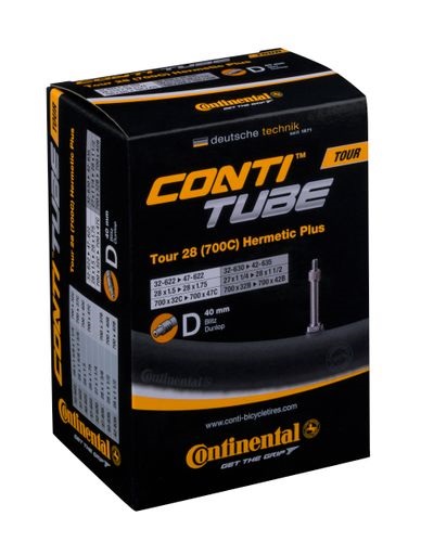 Continental Tour 28 Hermetic Plus binnenband, 28x1 5/8x1 3/8, ETRTO 32/47-622.  32/42-630/635. 40mm Hollands ventiel