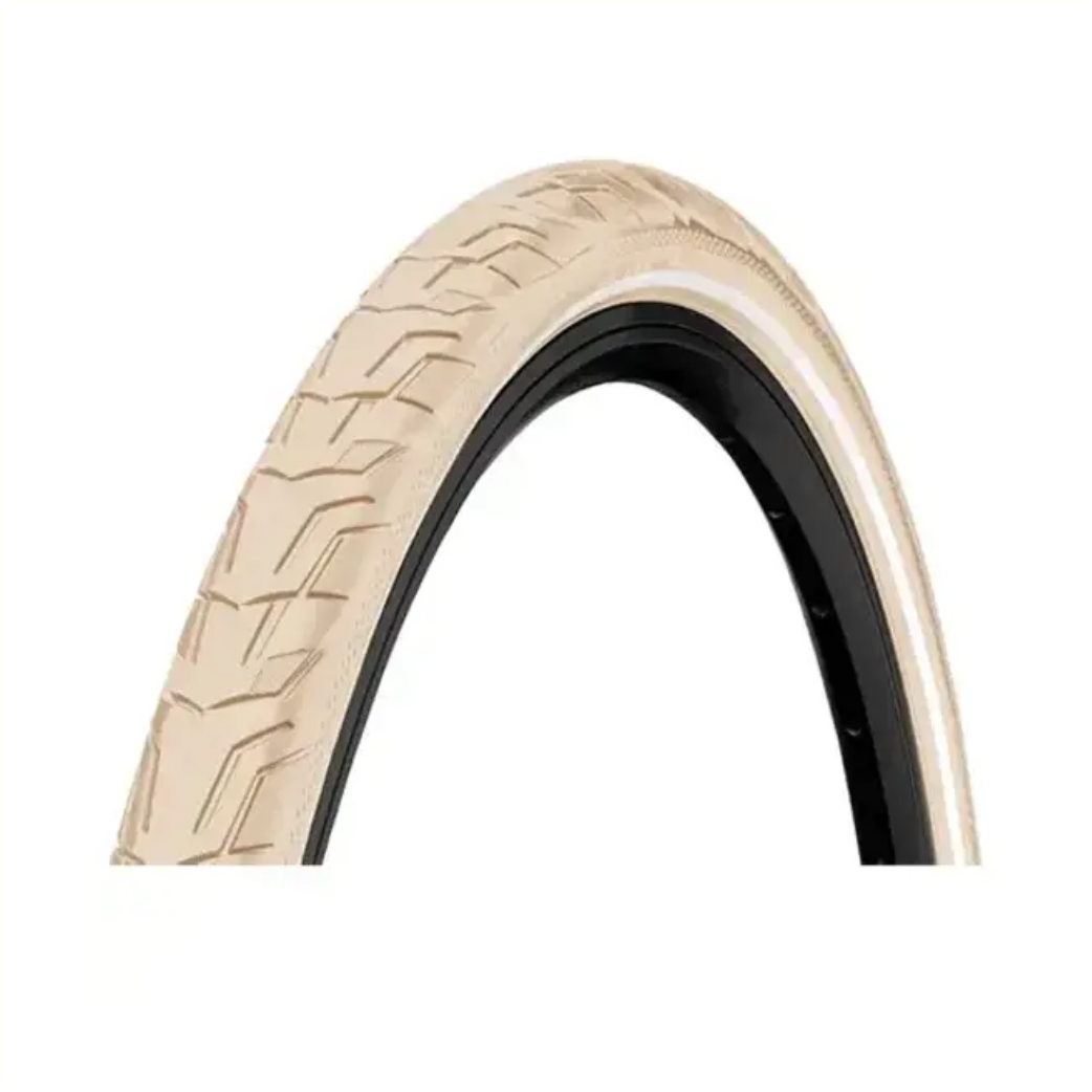 Continental Ride City buitenband, creme met reflectie,  28x1.75 , ETRTO 47-622 (25km/h E-Bike approved)