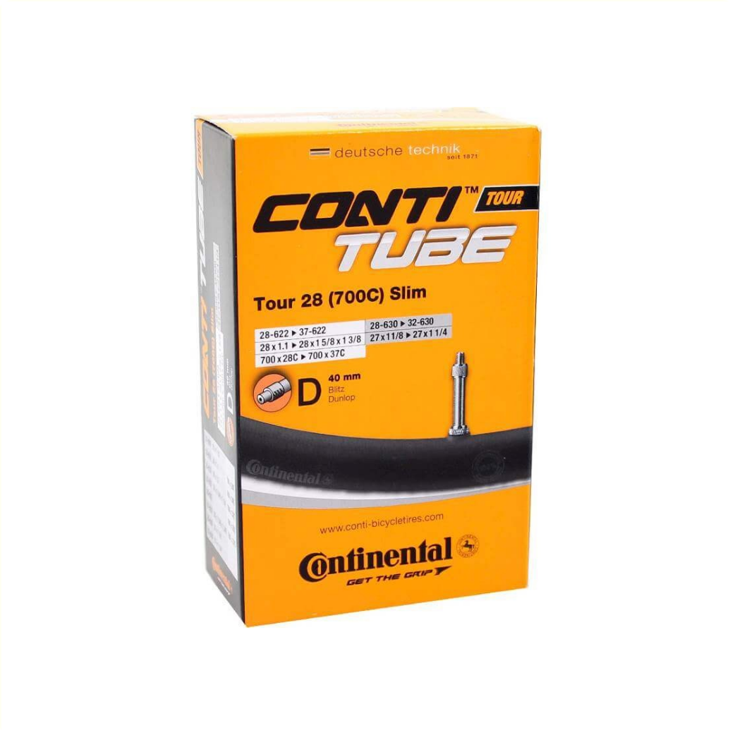 Continental Tour slim 28 All binnenband, 28x1 5/8x1 3/8, ETRTO 28-622/ 37-622/32/630. 40mm Hollands ventiel