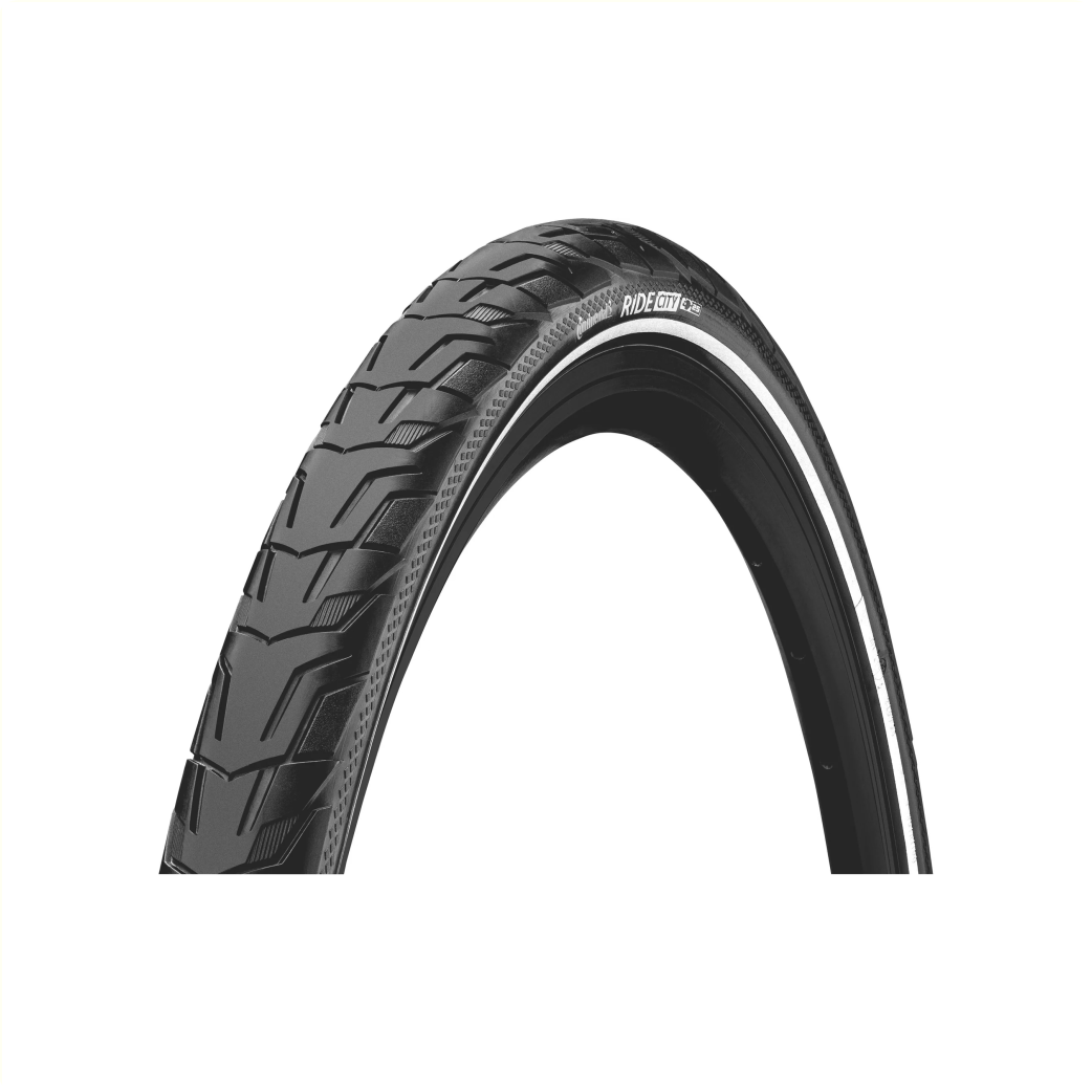 Continental Ride City buitenband, zwart met reflectie,  28x1.75 ,puncture protection, ETRTO 47-622 (25km/h E-Bike approved)