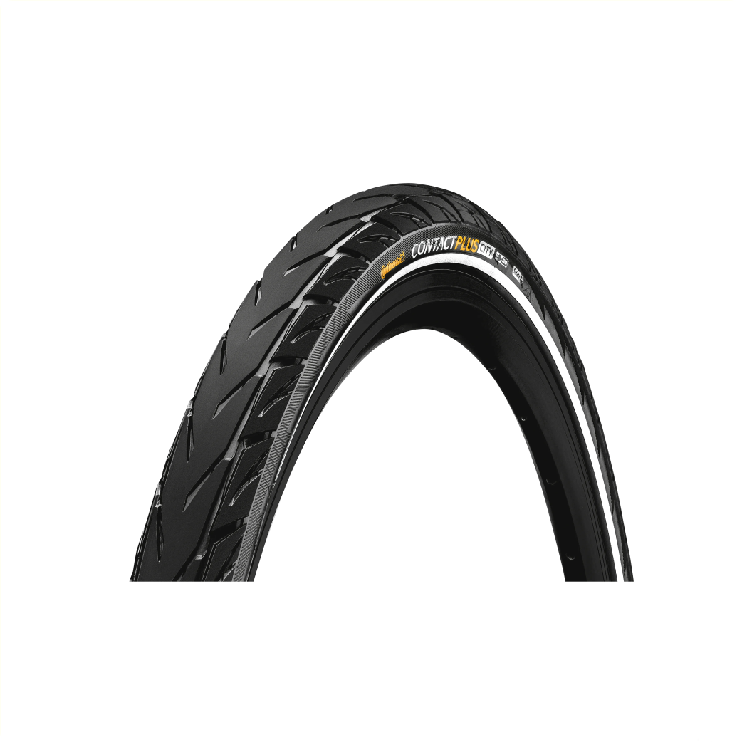 Continental Contact Plus buitenband, Zwart met reflectie,  28x1.75, ETRTO 47-622 (50km/h E-Bike approved) level 7