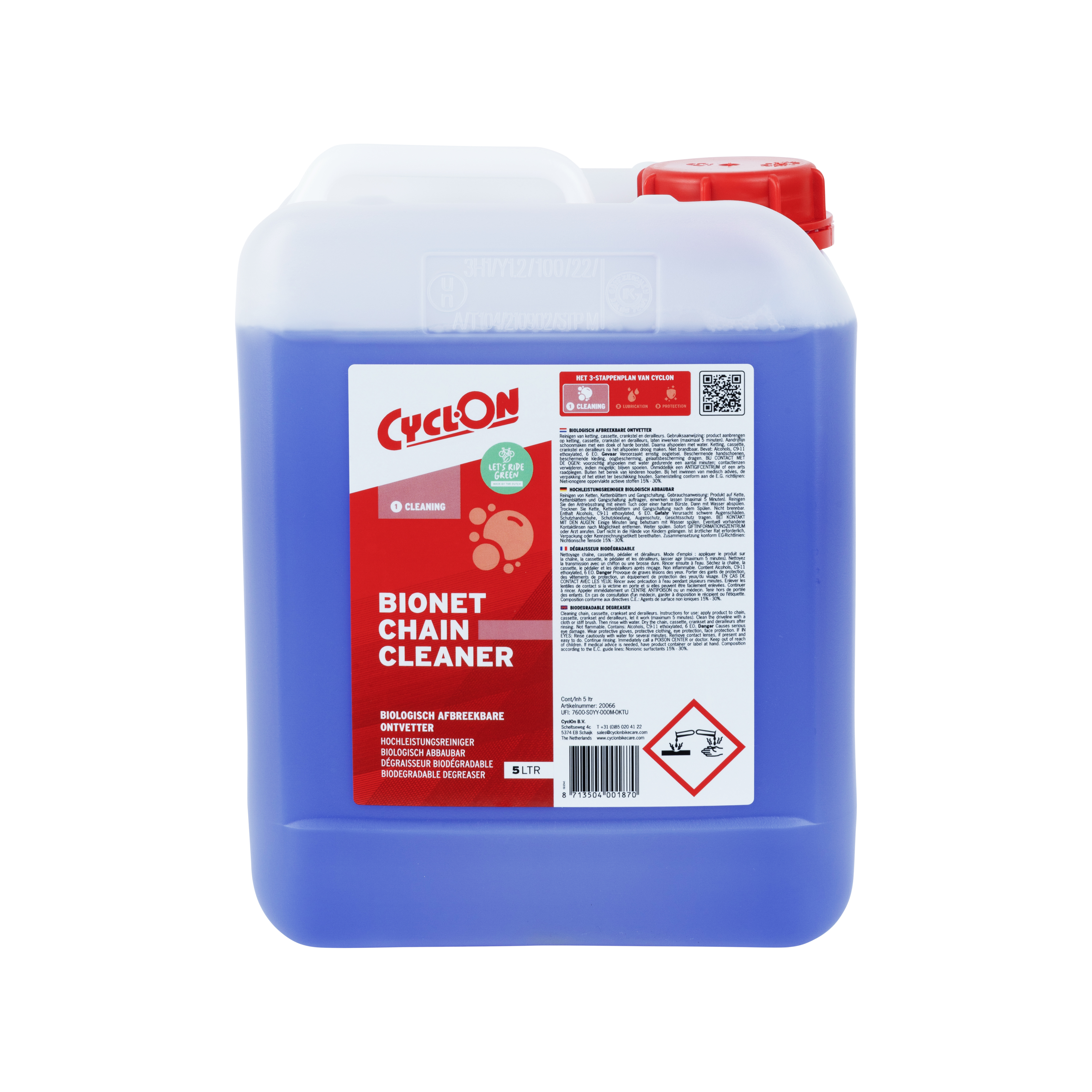 CyclOn Bionet Chain Cleaner - can 5 ltr