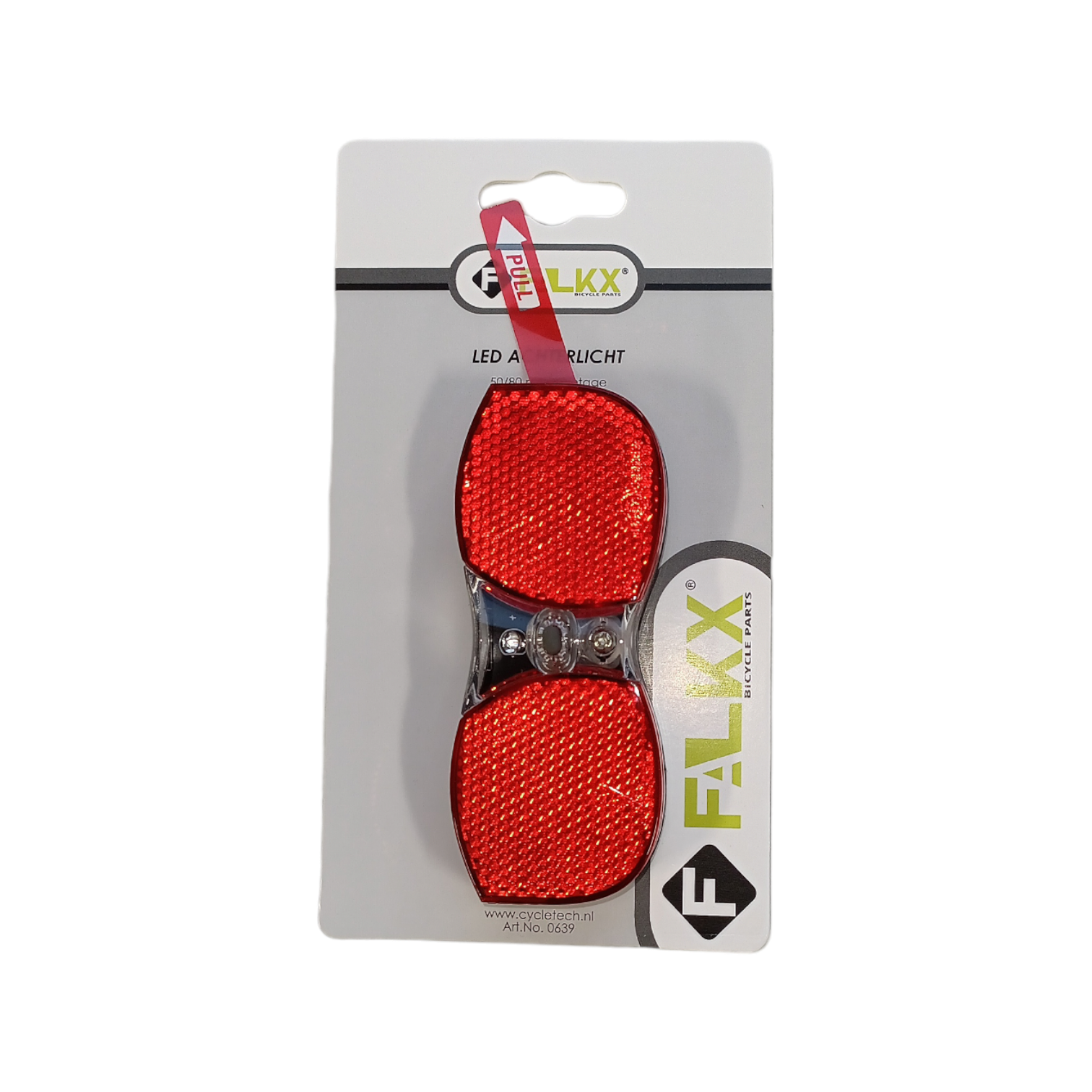 FALKX Base achterlicht. Batterij 80mm