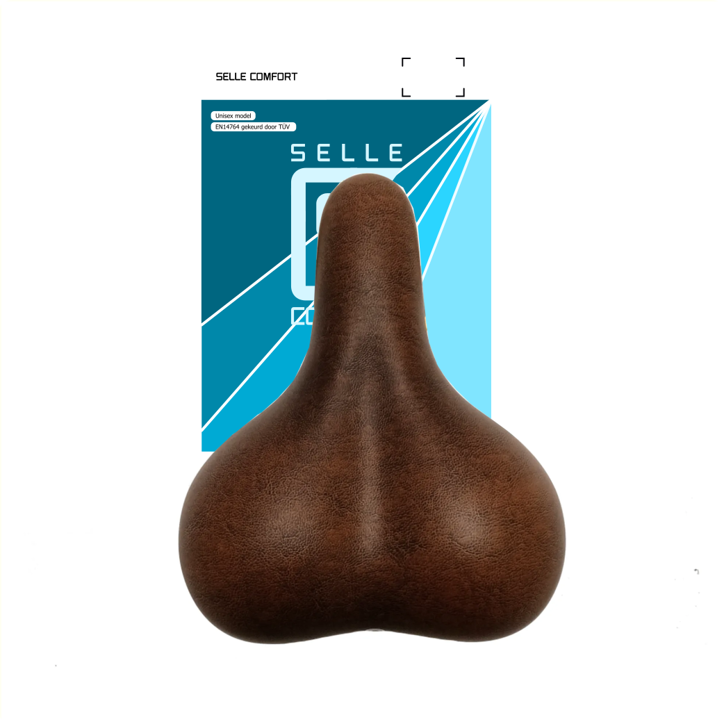 Selle Comfort zadel City bruin, zonder strop
