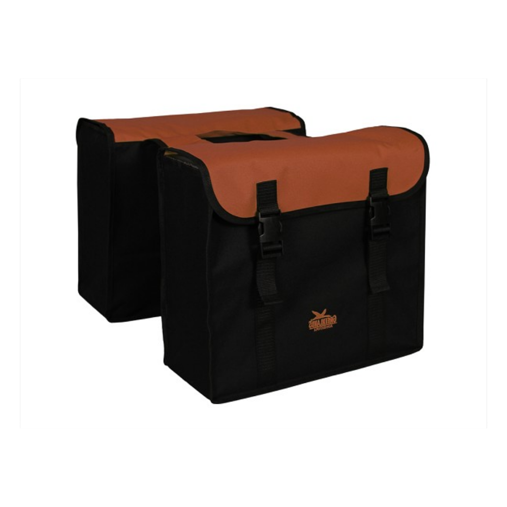 Greenlands dubbele tas, zwart-rood