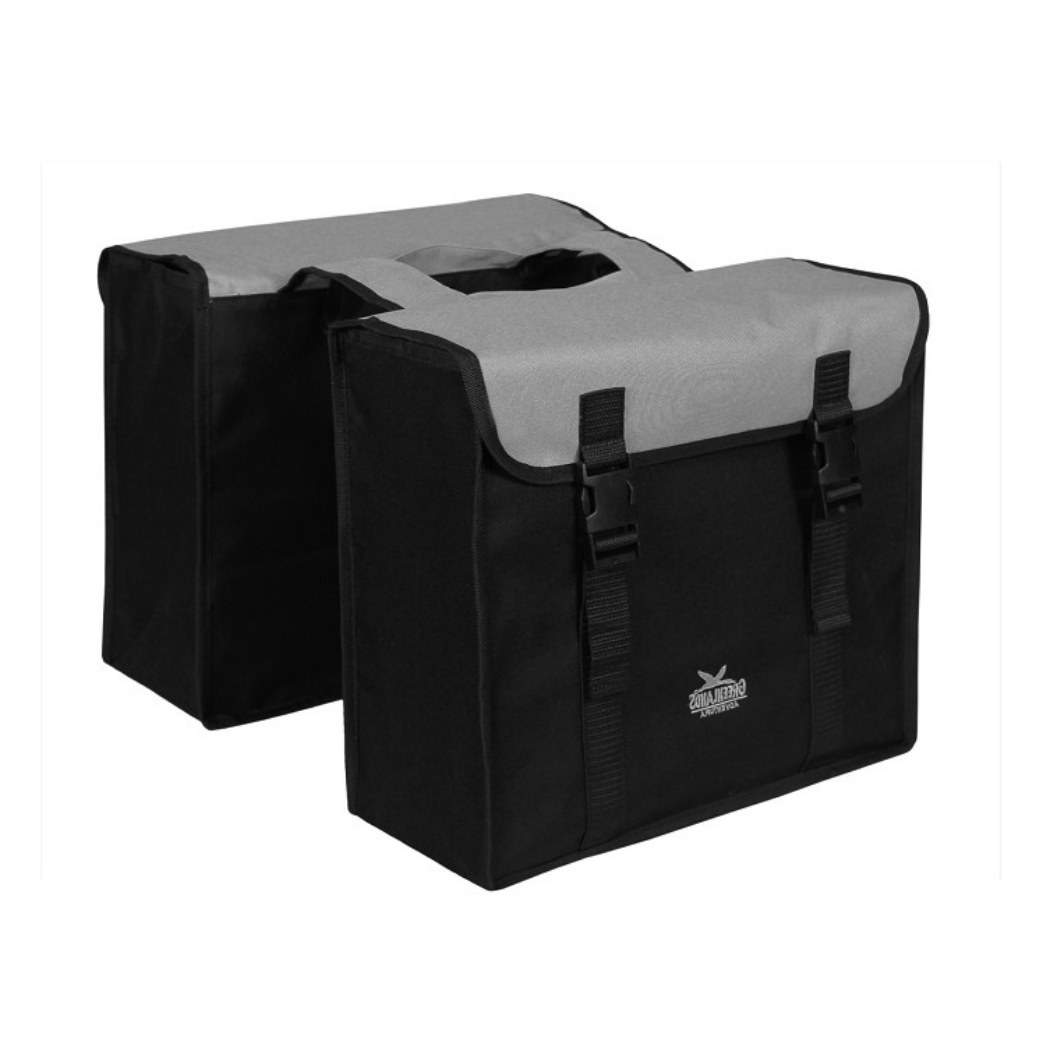 Greenlands dubbele tas, zwart-grijs