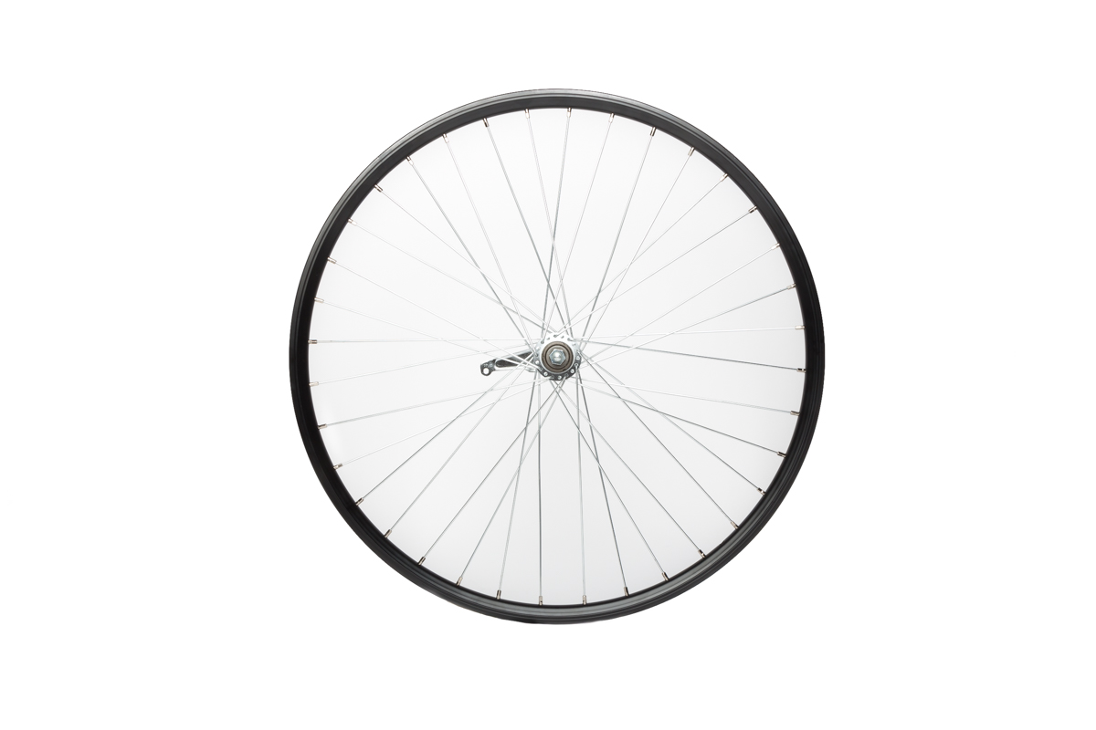 Achterwiel  28x1 5/x1 3/8 Beretta hoge aluminium velg zwart - Shimano remnaaf