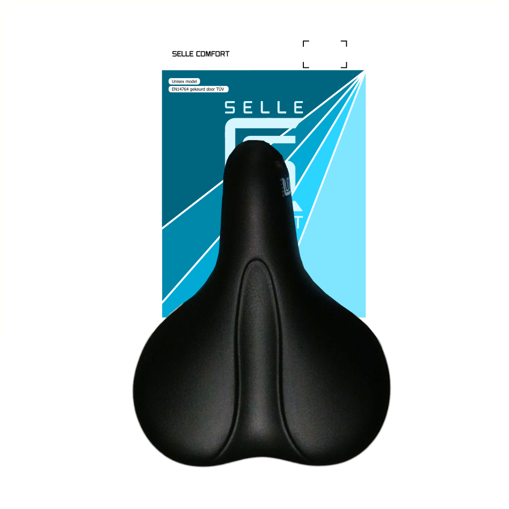 Selle Comfort zadel E-Bike Soft medium zwart, zonder strop