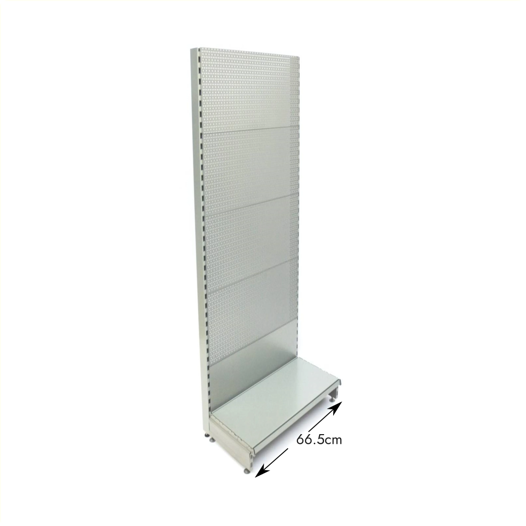 Stellingwand 66.5cm breed (vrijstaand)
240x8x3 cm, voetdiepte 37/16cm
