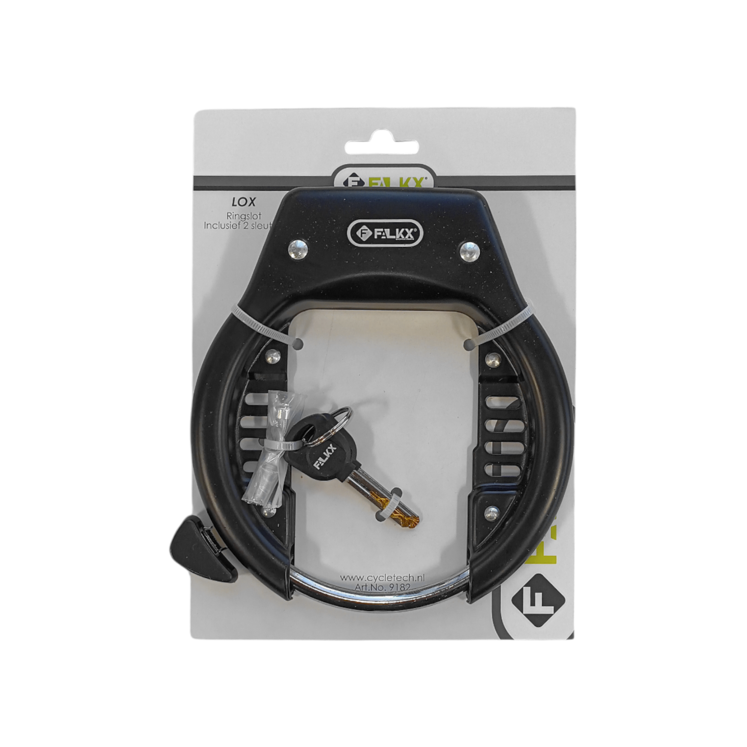 FALKX Lox Ringslot zwart . 82mm breed