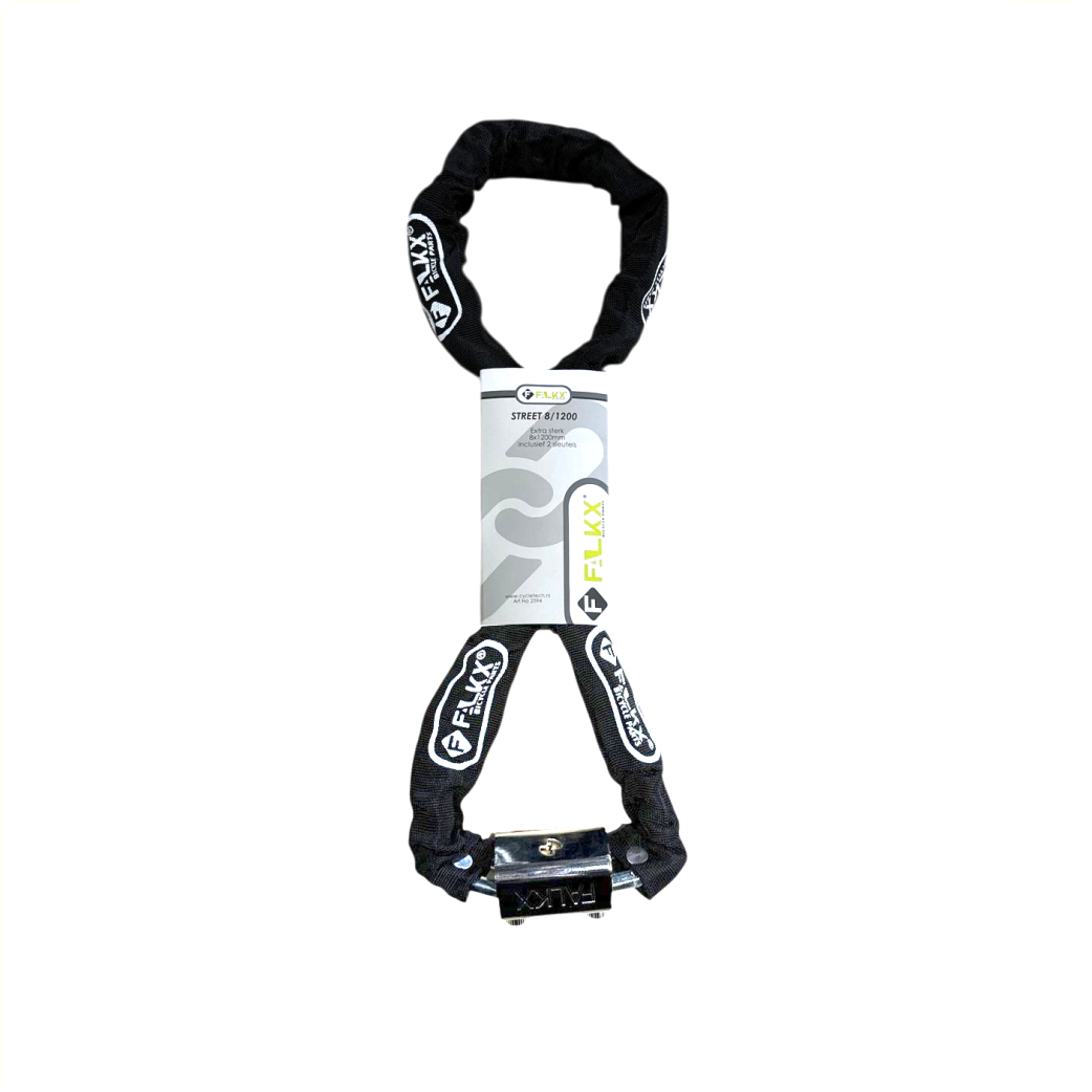 FALKX Street kettingslot 8x 8x1200mm, zwart