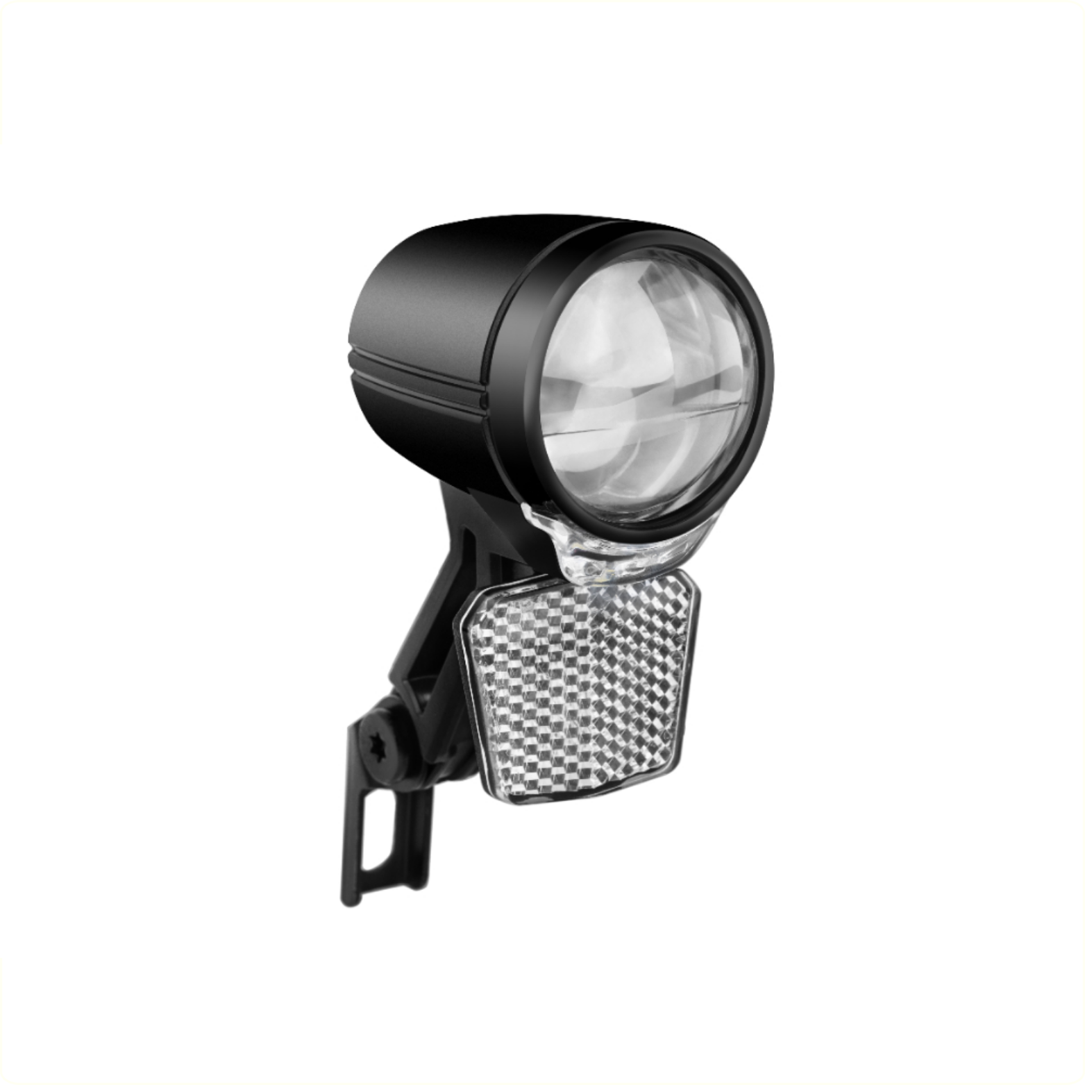 Falkx  Base koplamp zwart,50 Lux E-Bike 6V-48V