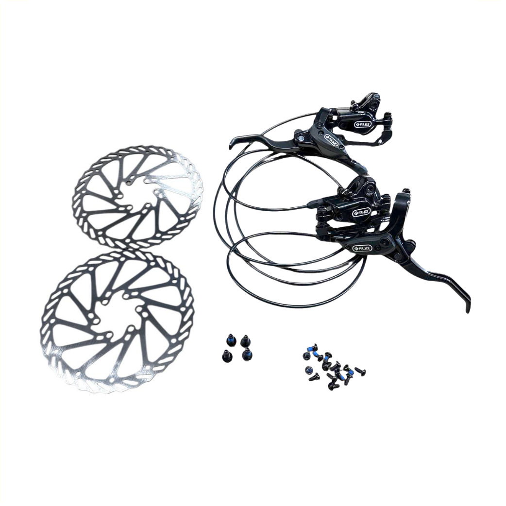 FALKX schijfrem set, rechts 1700mm en links 800mm  kabellengte.