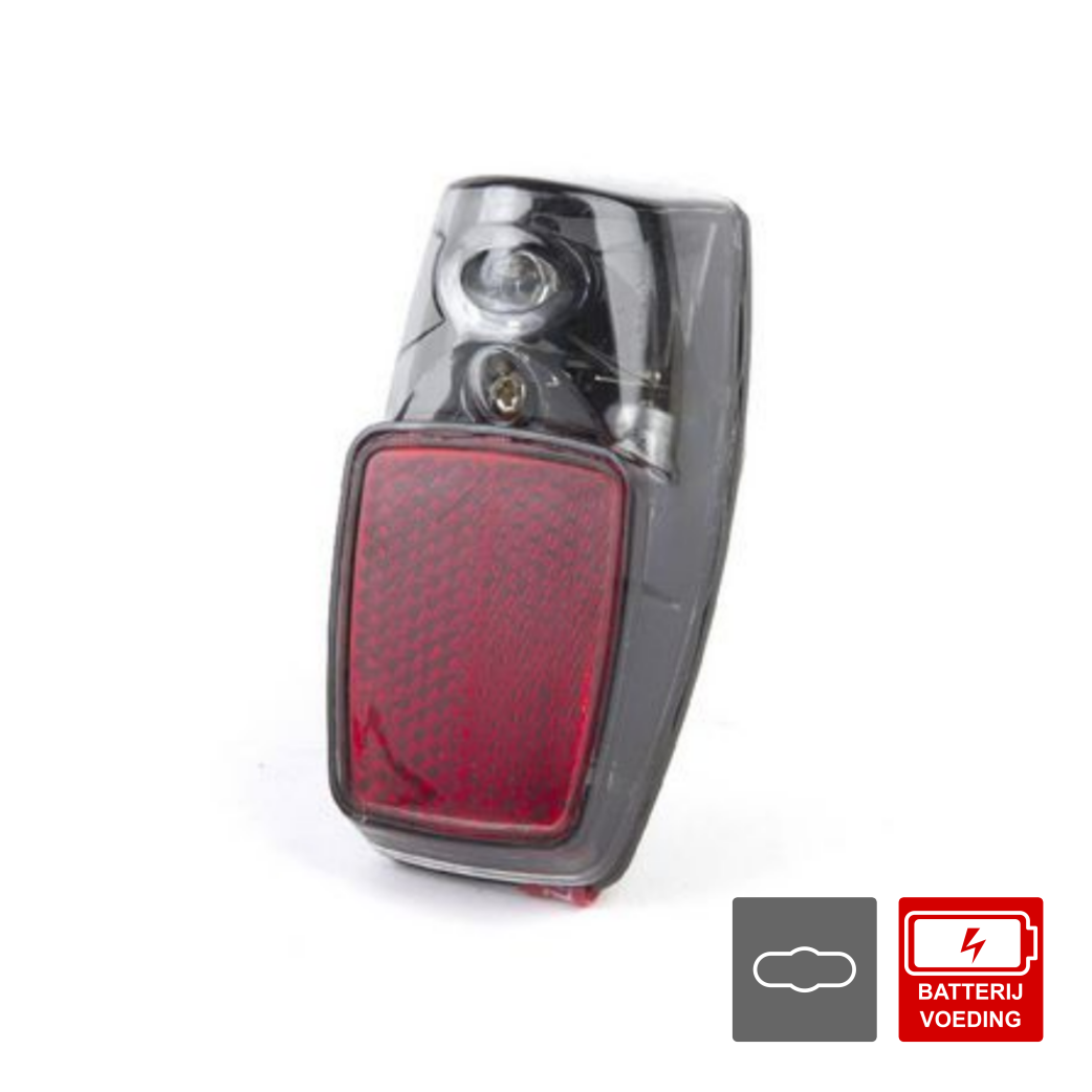 IkziLight achterlicht 1x led batterij, spatbord montage