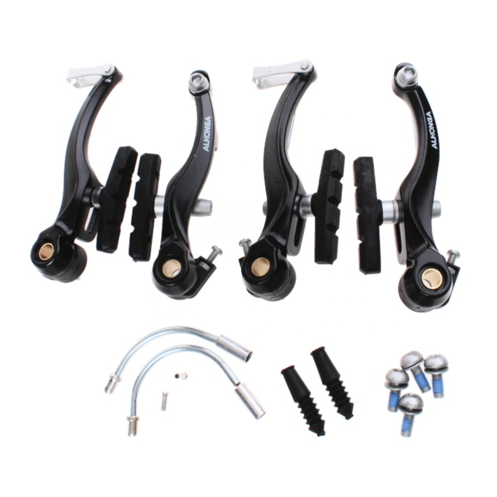 Alhonga rem set V-brake zwart compleet  zwart.