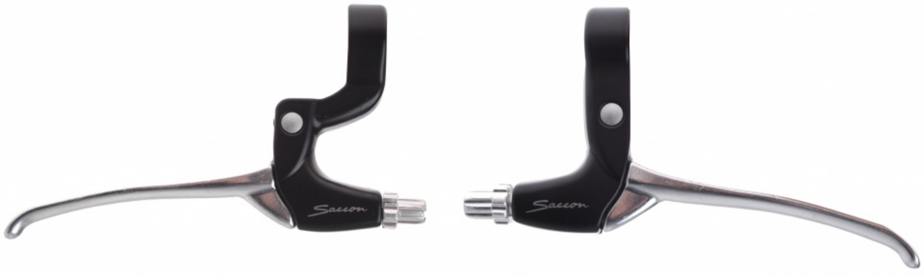 Saccon remhendel set Nexus Rollerbrake per set, aluminium. Geschikt voor Sram 3 speed draaischakelaars. zwart/zilver