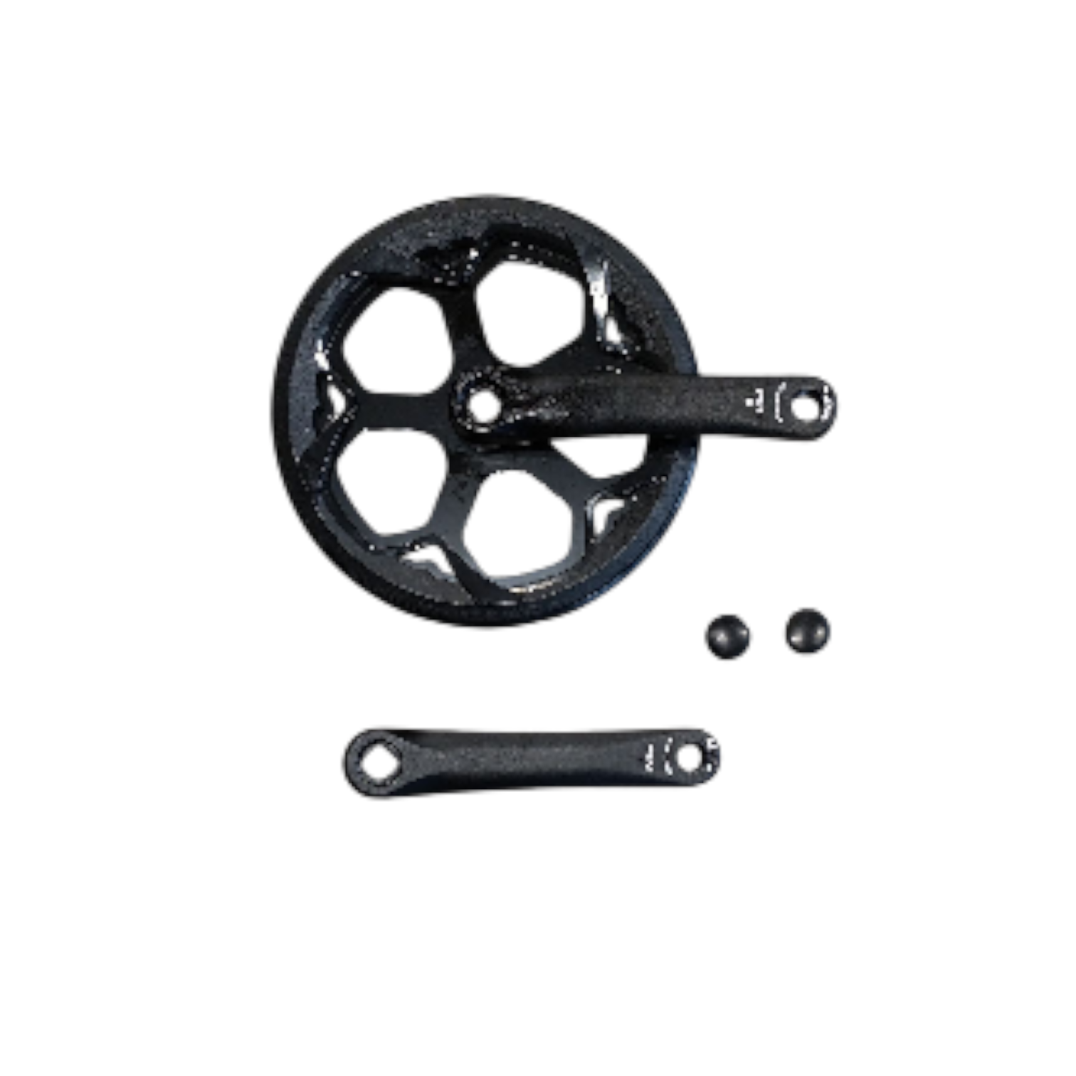 Ouxi Fatbike crankstel 46T, cranklengte 152mm. Zwart, Staal, spieloos