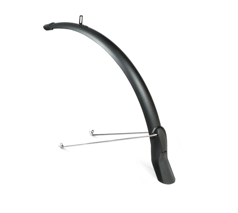 Eurofender Scatto spatbord 28", voor. zwart mat  51mm breed