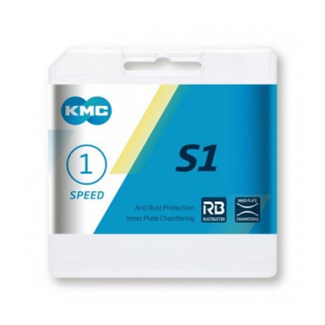 KMC S-1 RB ketting 1/2x1/8,  anti roest,  Single speed