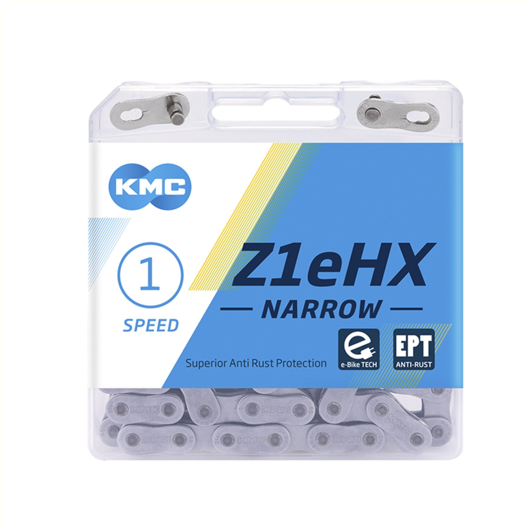 KMC Z1eHX ketting  EPT  smal 1/2x3/32, anti roest, 128 L single speed