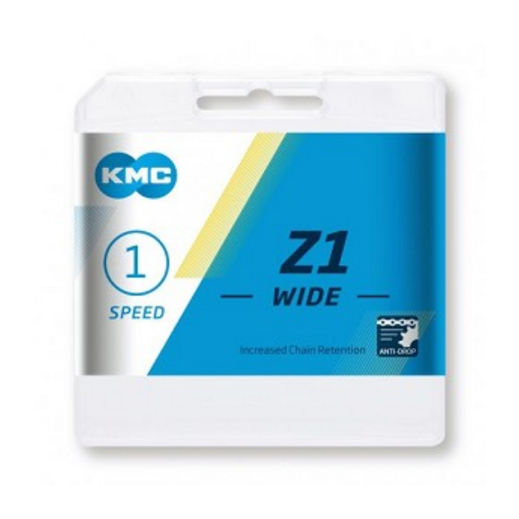 KMC Z1 ketting WIDE, 1/2x1/8, No drop, single speed, Bruin