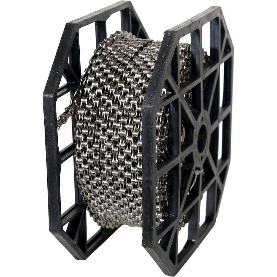 KMC S1 ketting wide, 1/2 x 1/8 bruin single speed 50m