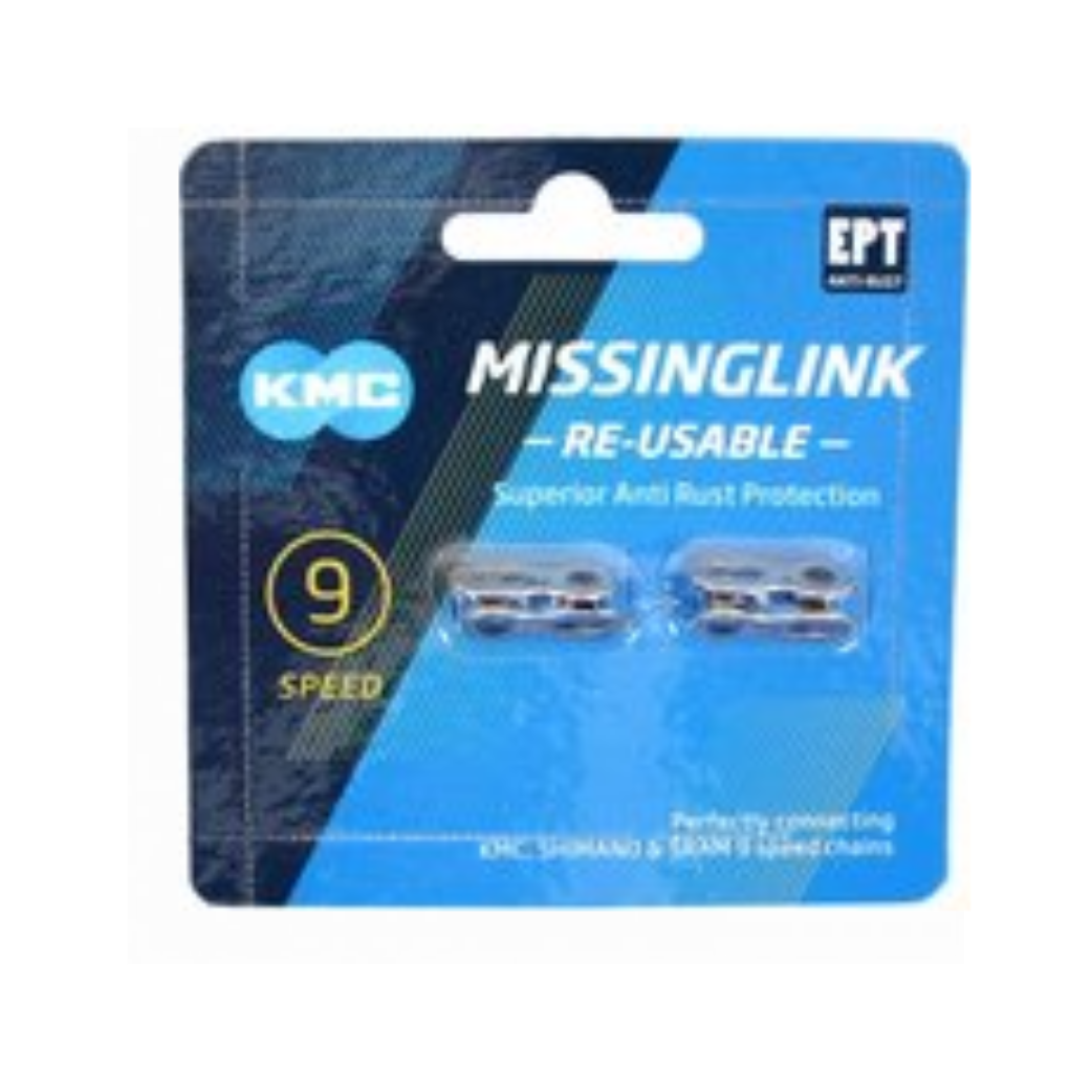 KMC kettingschakel Missinglink 9-speed silver, EPT, 1/2x1128, anti-roest