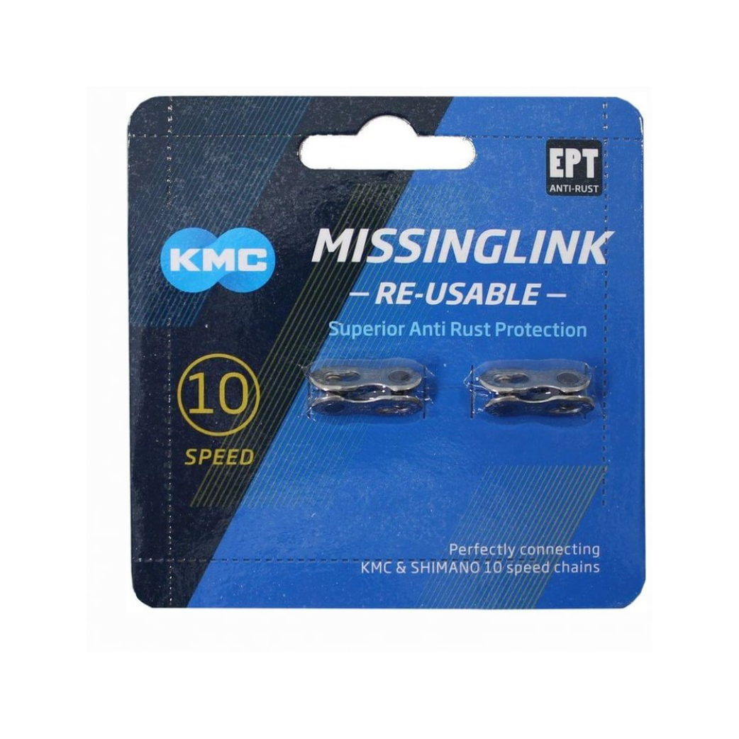 KMC kettingschakel Missinglink X10-speed silver, EPT, 1/2x1128, anti-roest