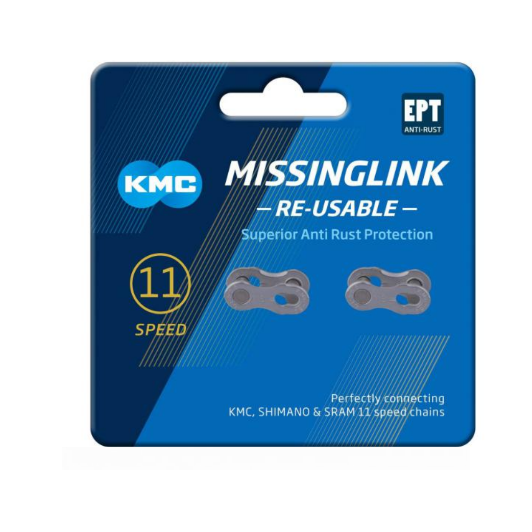 KMC kettingschakel Missinglink X11-speed silver, EPT, 1/2x11/128, anti-roest