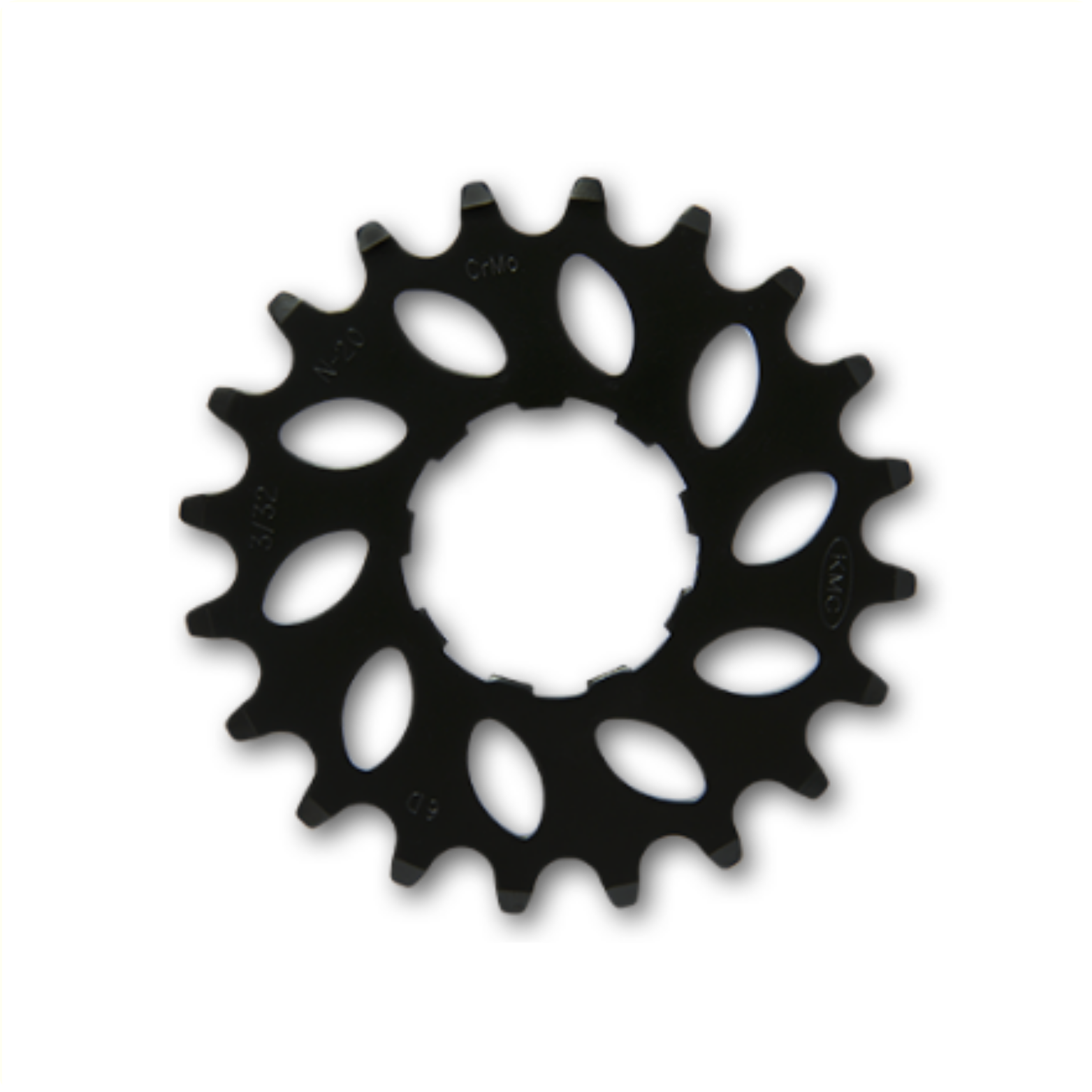 KMC tandwiel R Enviolo narrow 20T achtertandwiel. Chromoly Black 1/2x3/32.