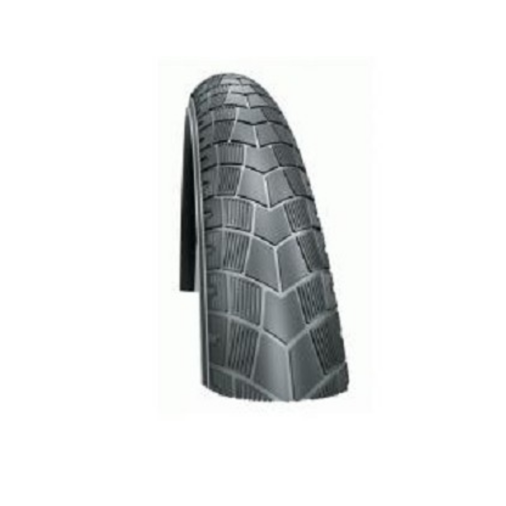 Schwalbe Big Apple (Anti-lek/raceguard), Zwart met reflectie, 20x2.15, ETRTO 55-406