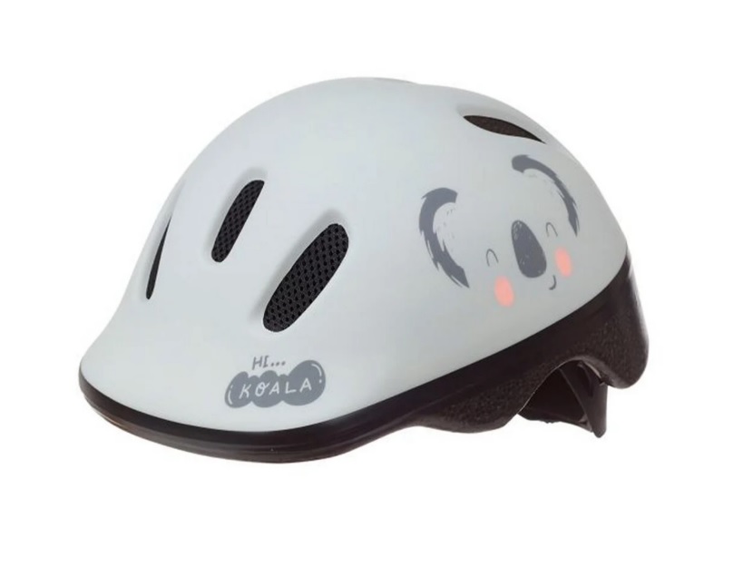 Polisport kinderhelm  Koala. maat: XXS (44/48 cm), kleur: grijs mat