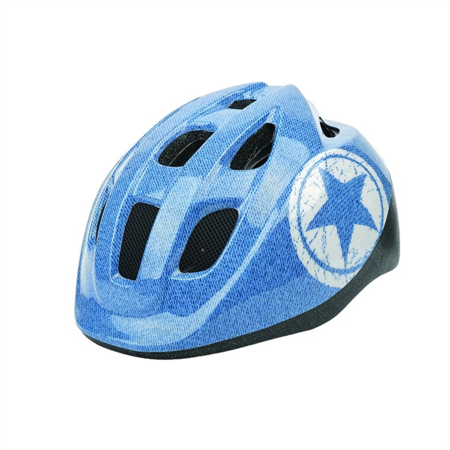 Polisport kinderhelm Jeans. maat: S (52/56 cm), kleur: blauw